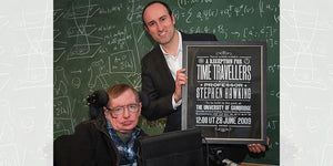 Stephen Hawking receives his own copy of our limited edition print