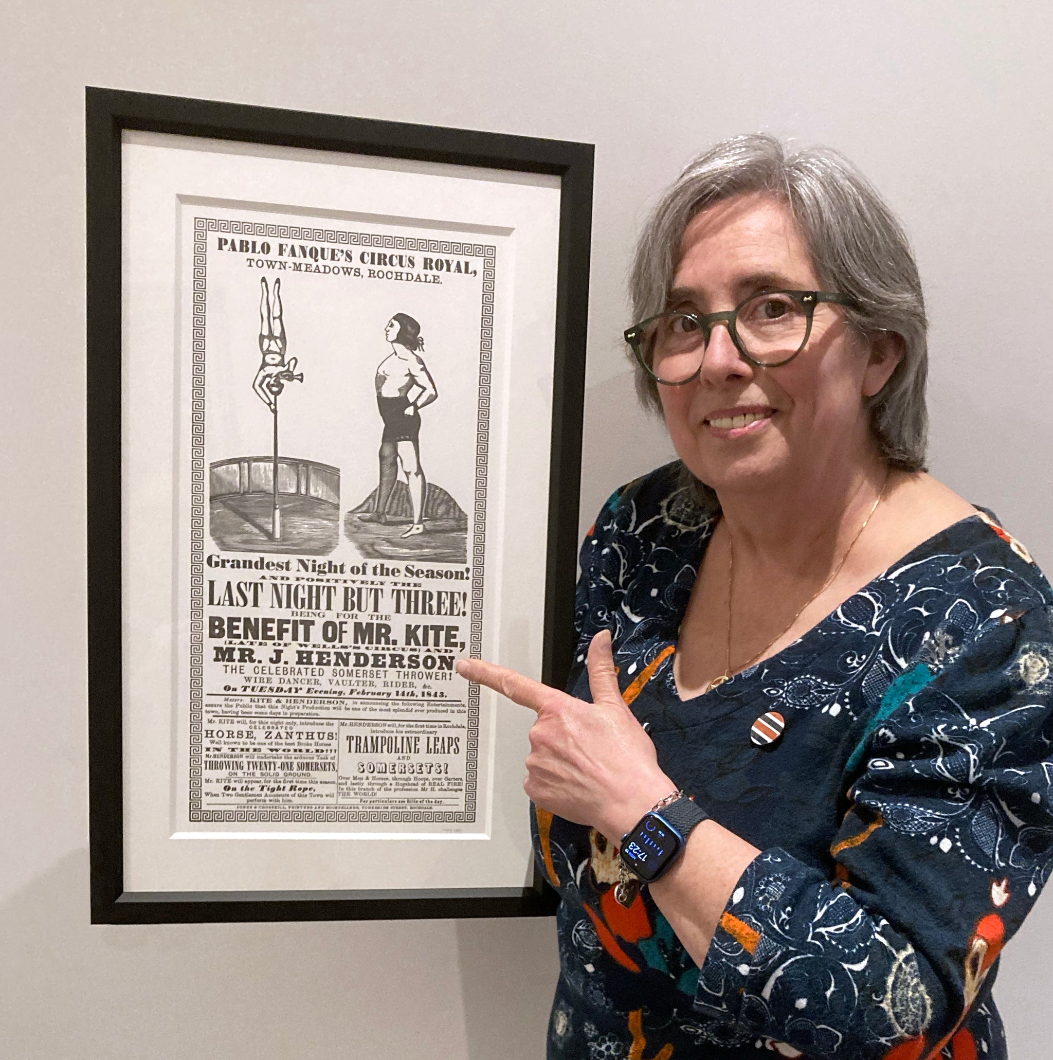 This lucky Beatles fan won a framed Mr. Kite print