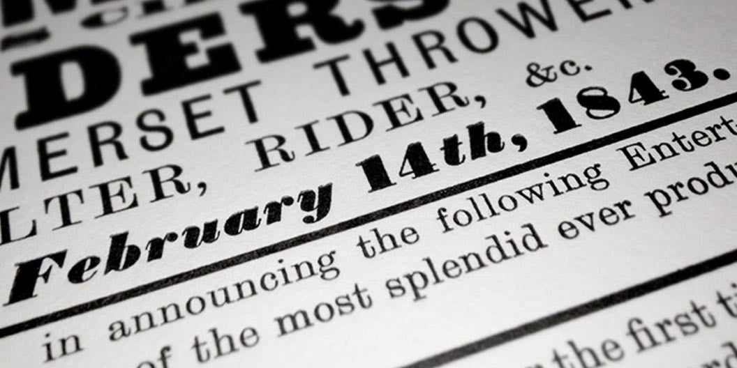 Valentine's Day, 170 years ago