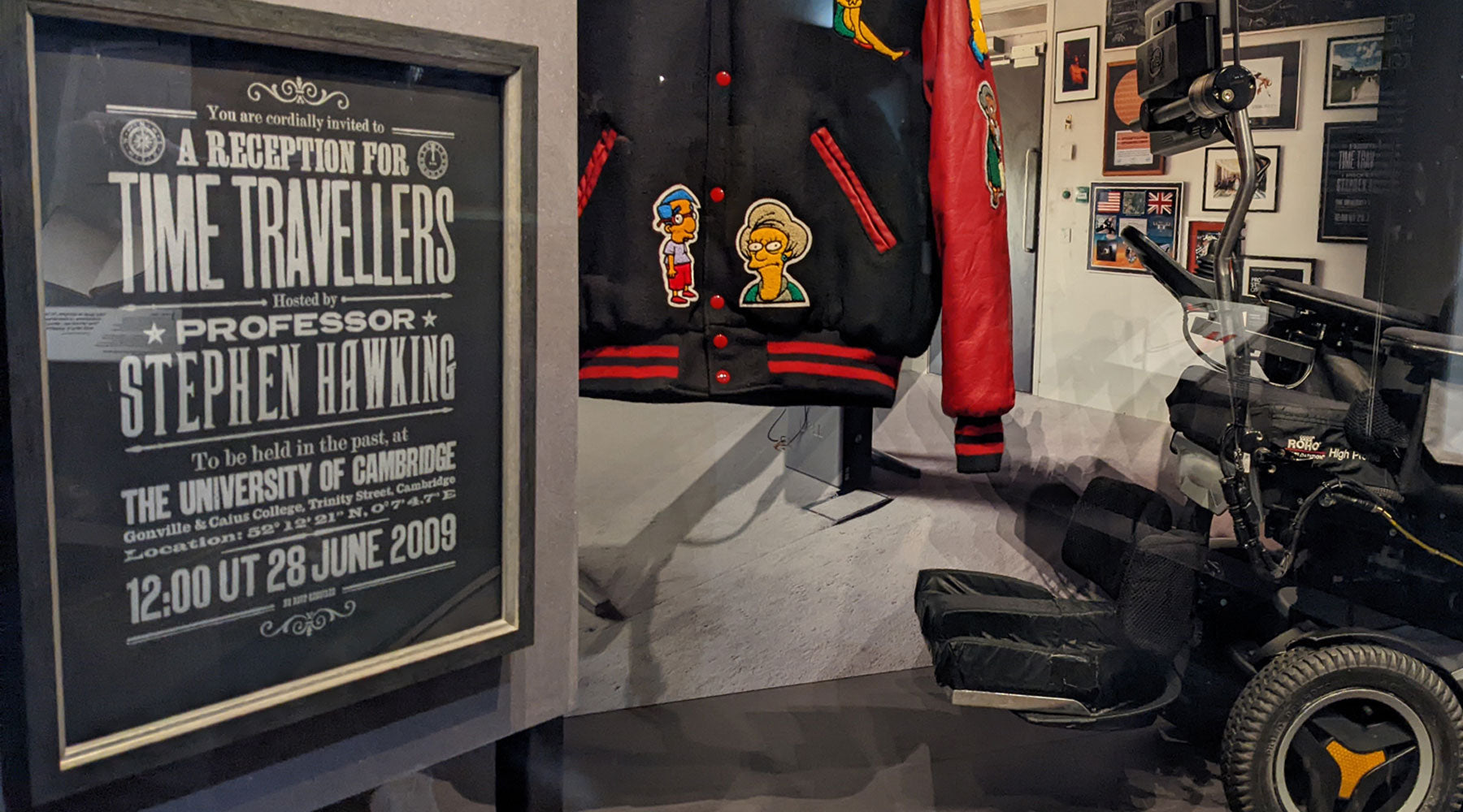 Time Traveller's Invitation on display at the Science Museum