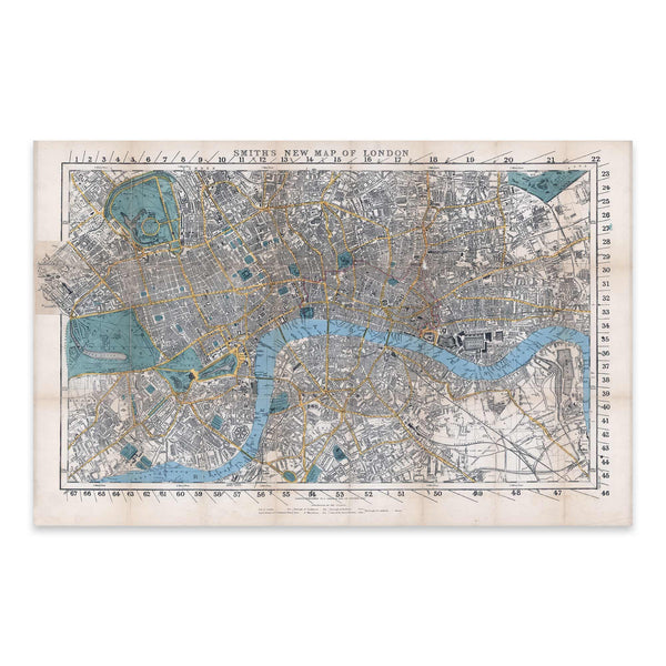 Smith's New Map of London (1860)