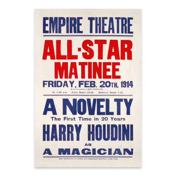 Harry Houdini as a Magician (1914)